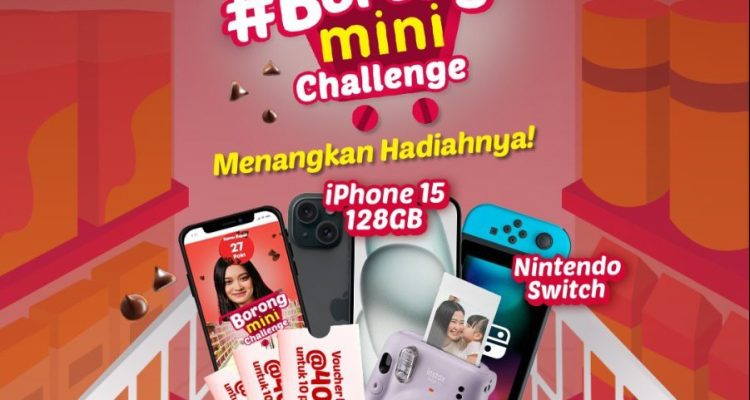 Borong mini Challenge Berhadiah iPhone 15, Nintendo Switch, dll
