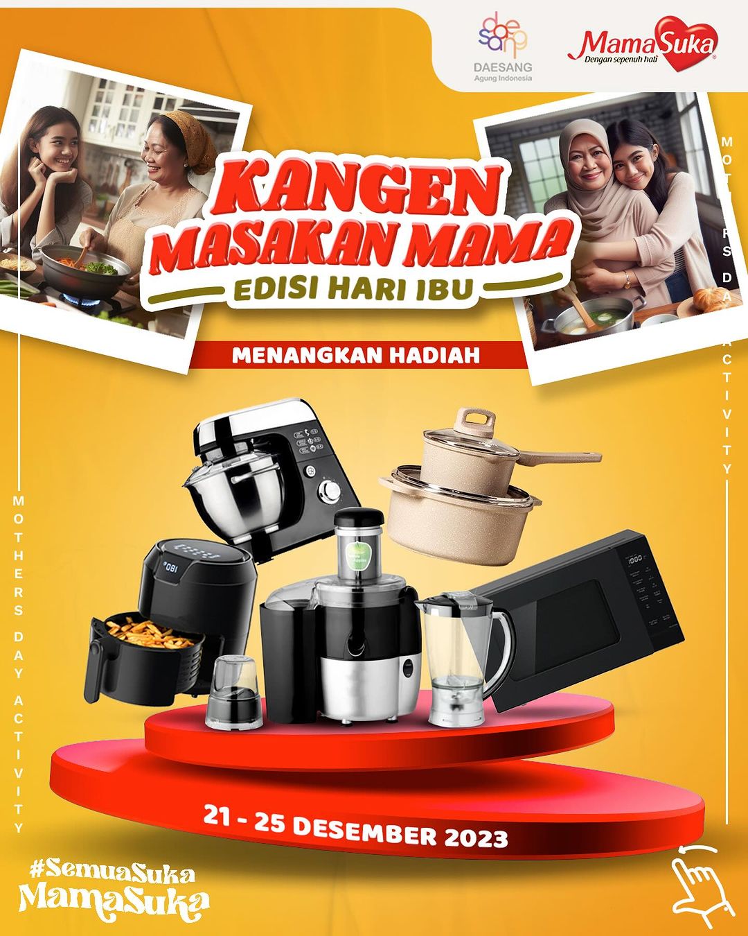 Kuis Kangen Masakan Mama Berhadiah Air Fryer, Microwave, dll