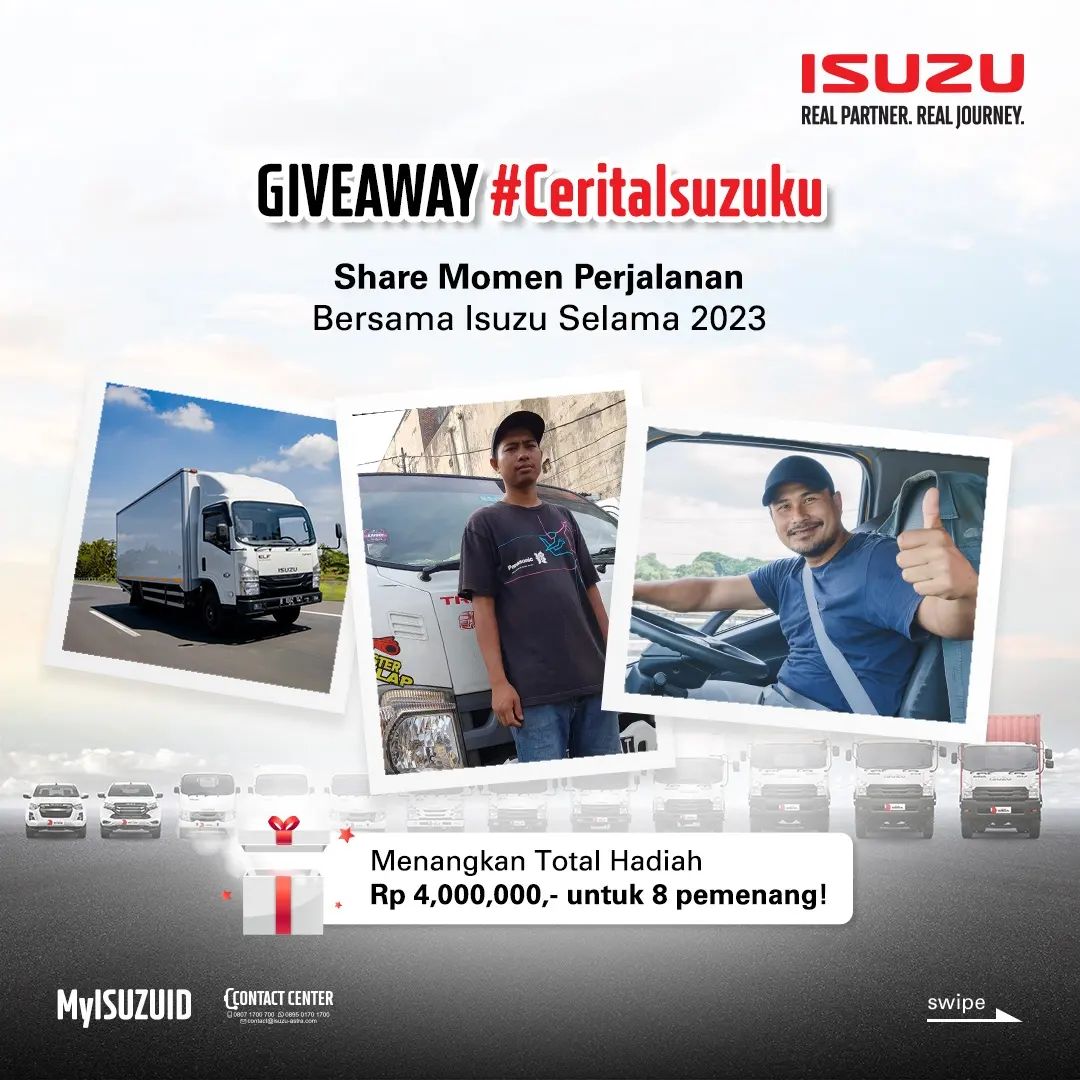 Share Momen Perjalanan Bersama Isuzu 2023 Total Hadiah 5 Juta