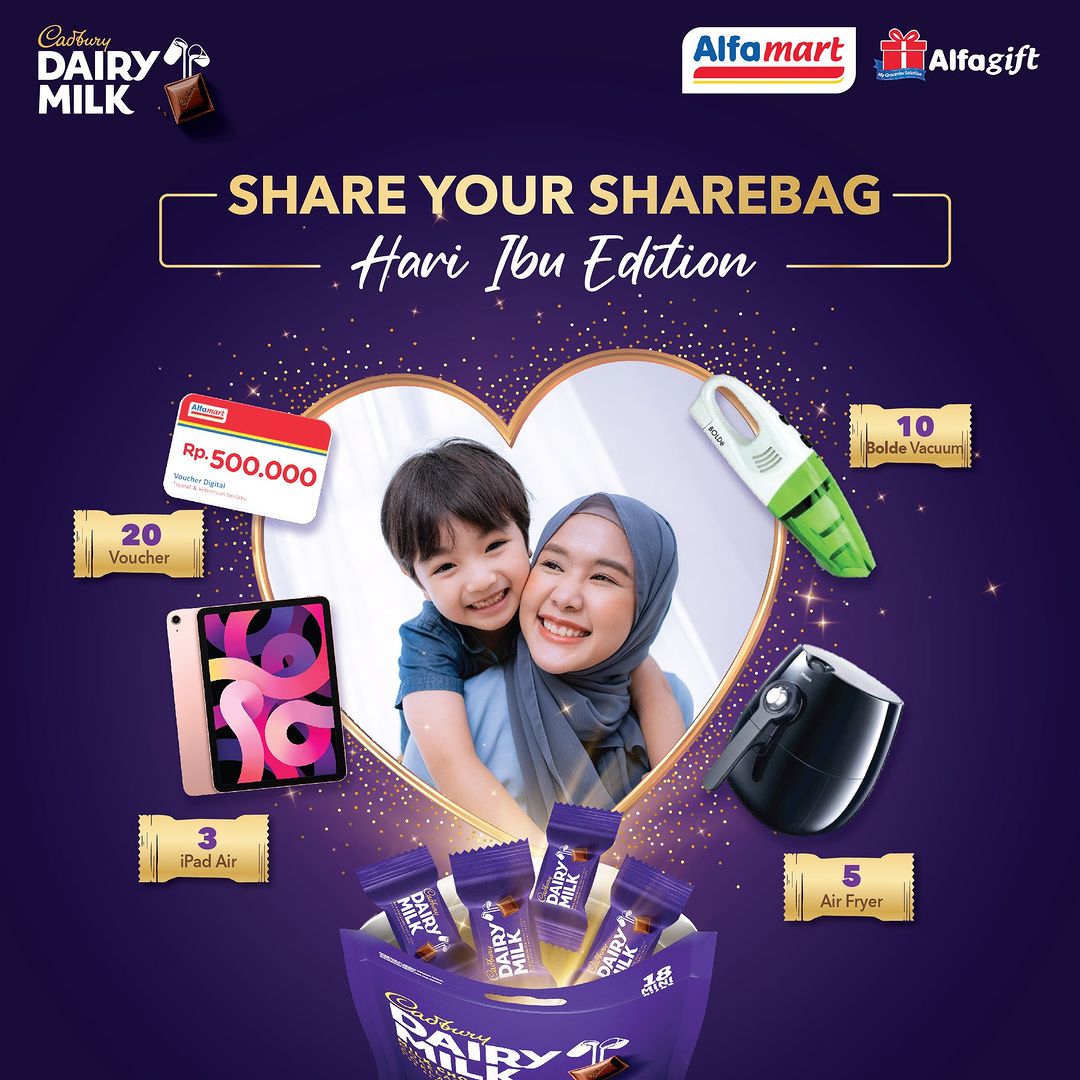 Share Your Sharebag Edisi Hari Ibu Berhadiah iPad Air, Air Fryer, dll