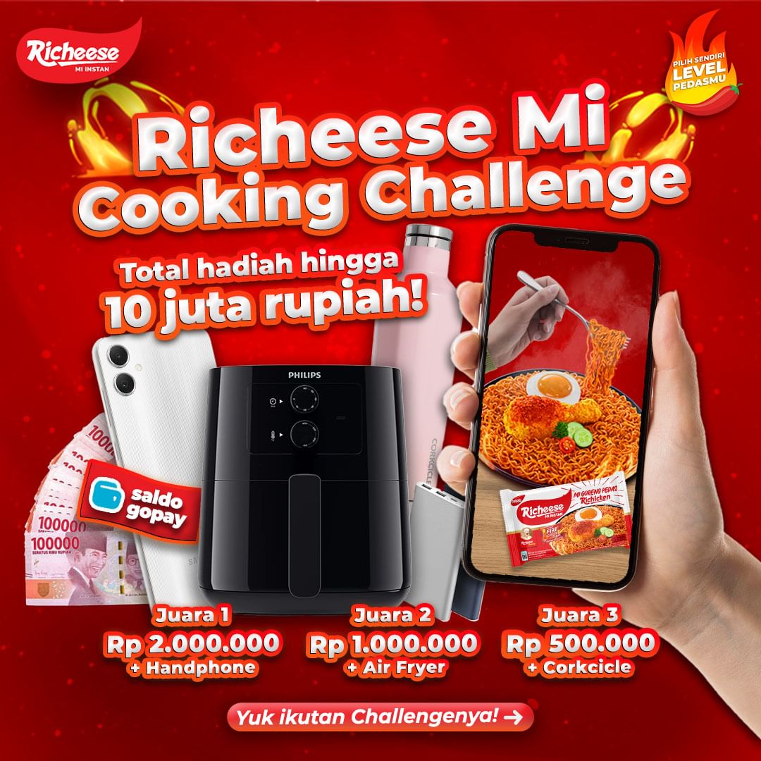 Richeese Mi Cooking Challenge Berhadiah Total Hingga 10 Juta