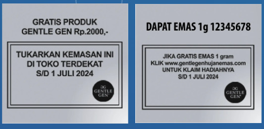 contoh hadiah yang dapat di klaim