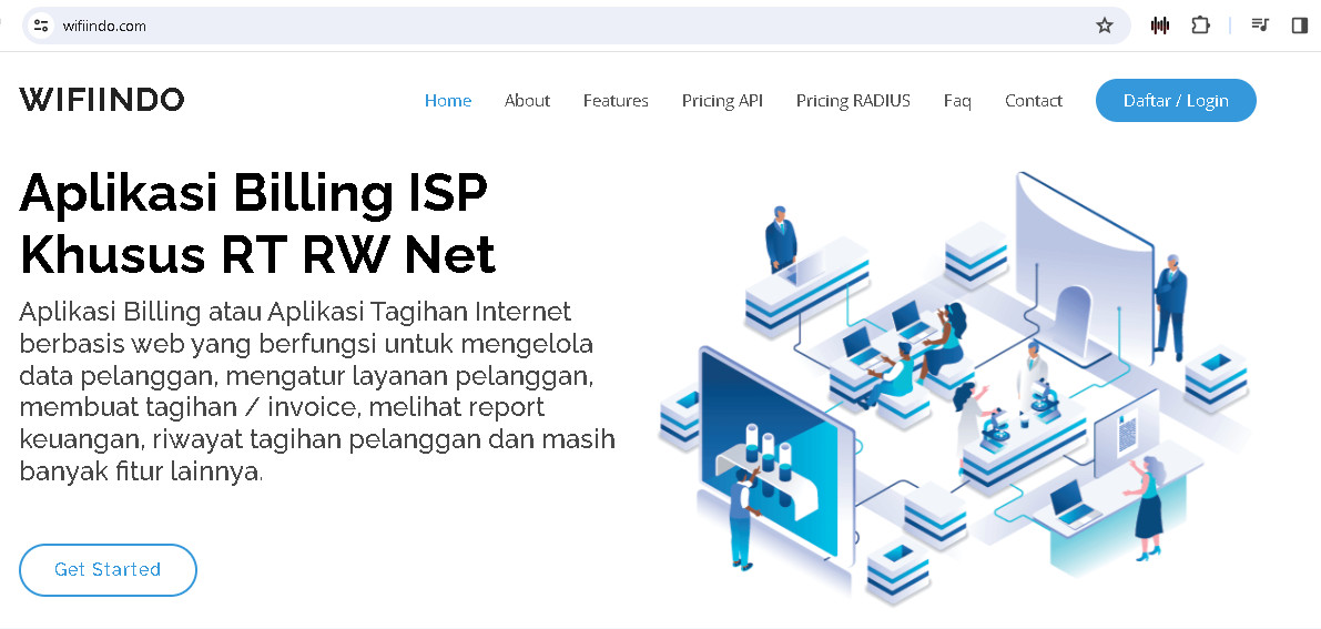 Aplikasi Billing Rt rw net - Wifiindo