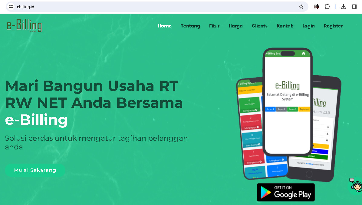 Aplikasi Billing Rt rw net - e-billing