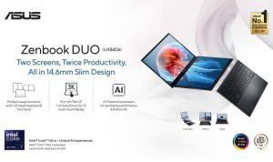 ASUS Zenbook DUO, Laptop Dual-Screen OLED Terbaik di Dunia