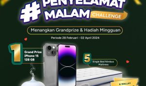 Challenge Penyelamat Malam Berhadiah iPhone 15 128GB