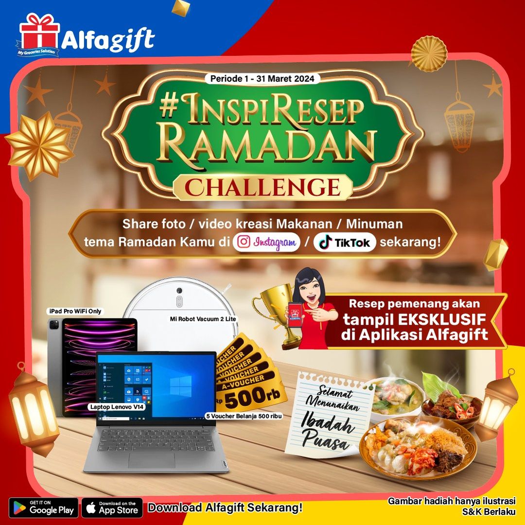 Lomba Inspiresep Ramadan Berhadiah Laptop, iPad Pro, dll