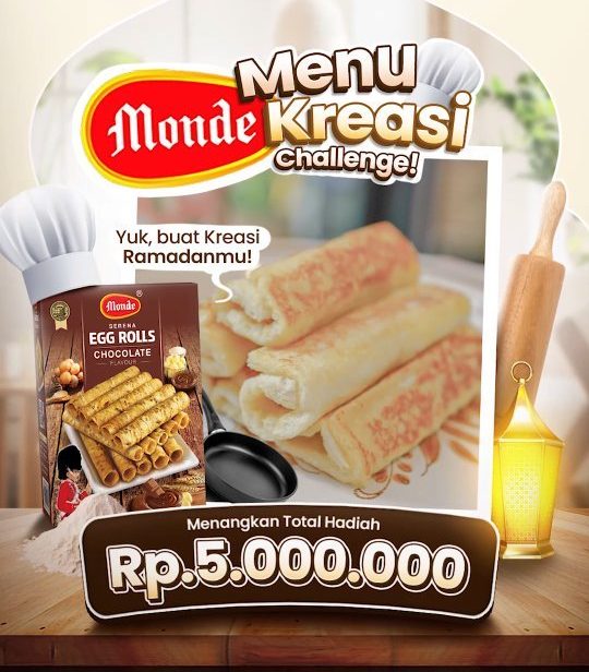 Lomba Kreasi Menu Monde Egg Rolls Total Hadiah Rp. 5 Juta