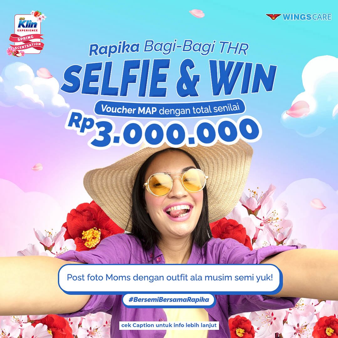 Lomba Selfie Rapika Berhadiah Voucher MAP Total 3 Juta