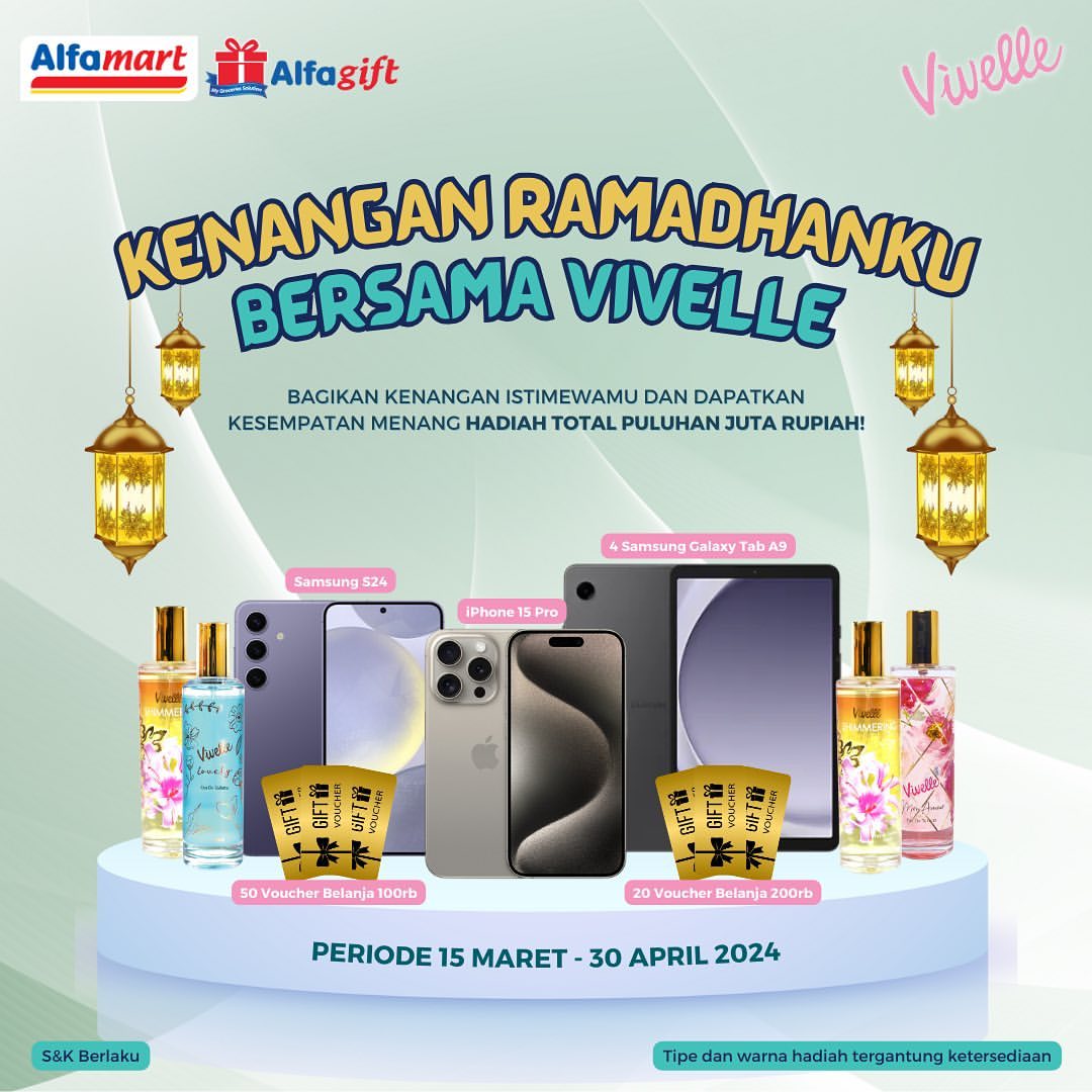 Lomba Video Kenangan Ramadhan Vivelle Hadiahnya iPhone 15 Pro