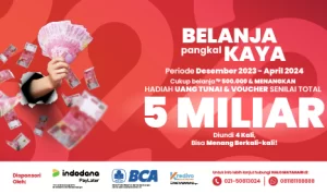 Undian Matahari Belanja Pangkal Kaya Total Hadiah 5 Miliar Rupiah