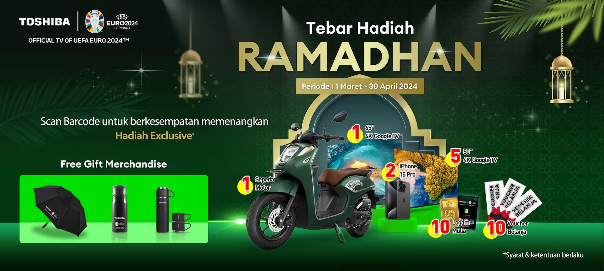 Undian Tebar Hadiah Ramadhan Toshiba TV Grandprize Motor