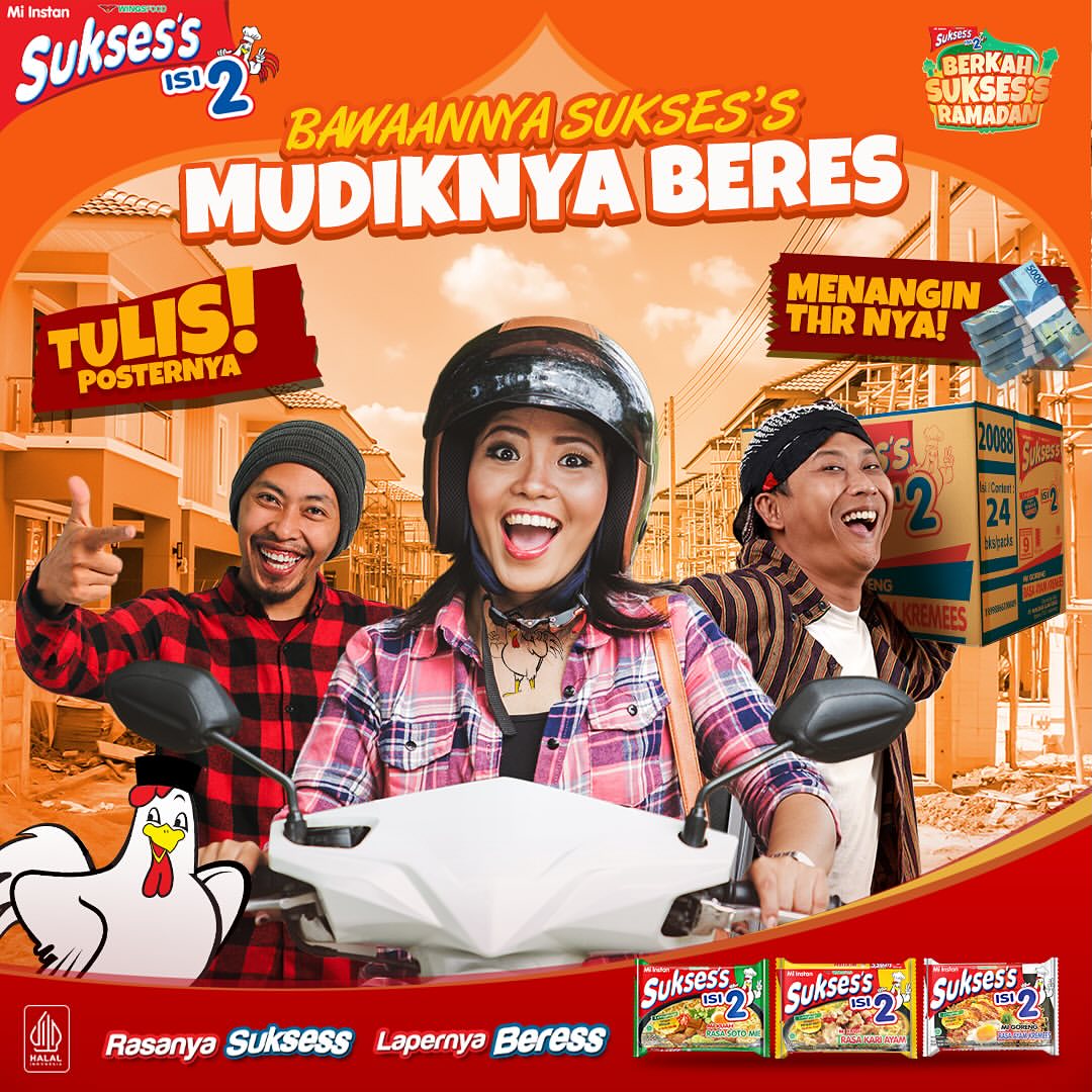 Giveaway Tulis Poster Mudik Berhadiah THR Total 1 Juta + Produk