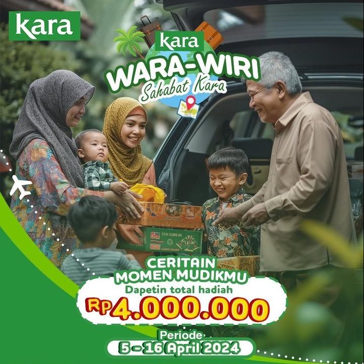 Lomba Video Cerita Mudik Kara Berhadiah Total 4 Juta Rupiah