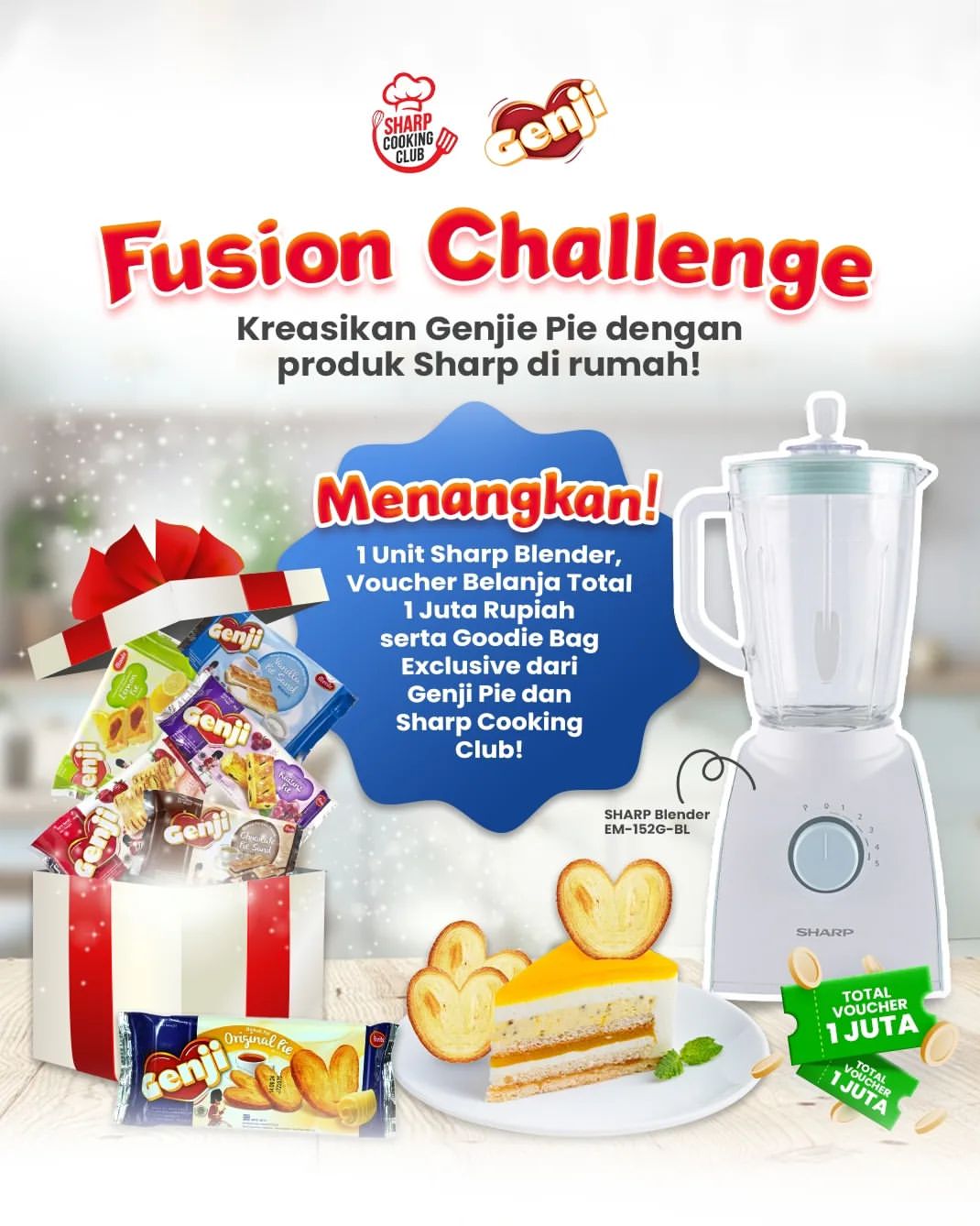 Lomba Kreasi Fusion Genji Pie Berhadiah Blender & Voucher