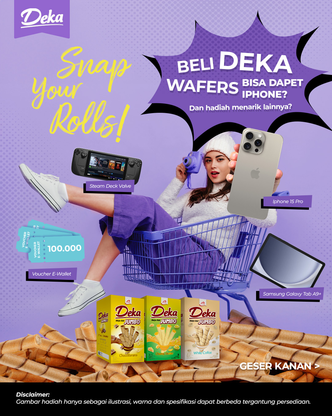 Lomba Foto Deka Snap Your Rolls Berhadiah iPhone 15 Pro 