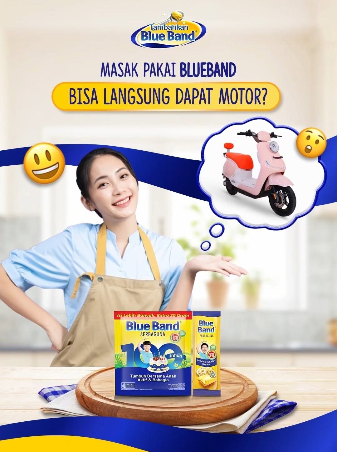 Lomba Masak BlueBand Berhadiah 5 Motor Listrik U-Winfly T80