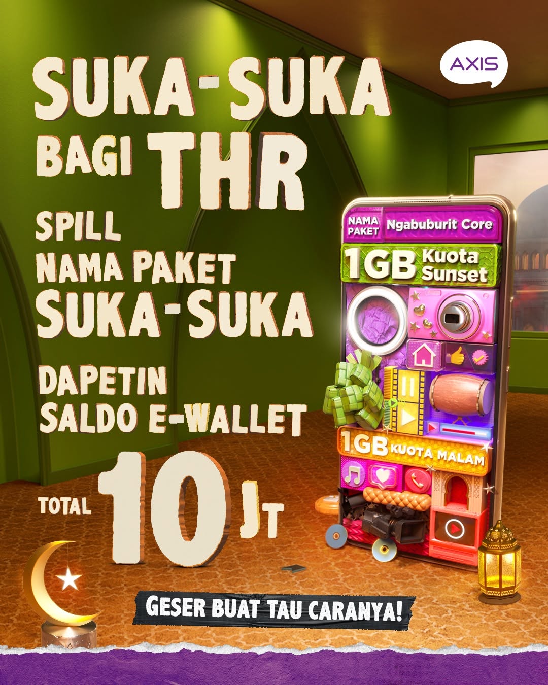 Lomba Foto Paket AXIS Suka-Suka Berhadiah E-Wallet Total 10 Juta