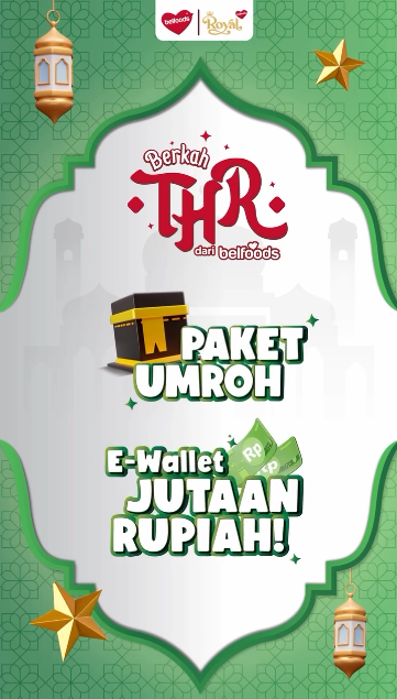Promo Kupon Berkah THR Belfoods & Royal Berhadiah UMROH