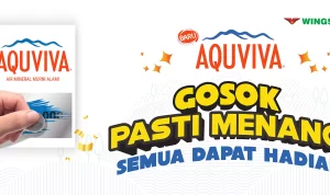 Promo Gosok Hologram AQUVIVA Berhadiah Total Jutaan Rupiah