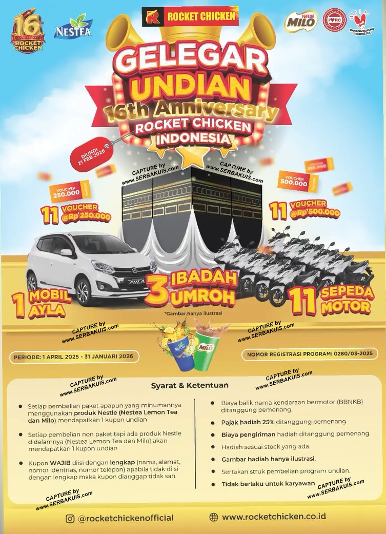 Promo Undian Rocket Chicken 16th 2025