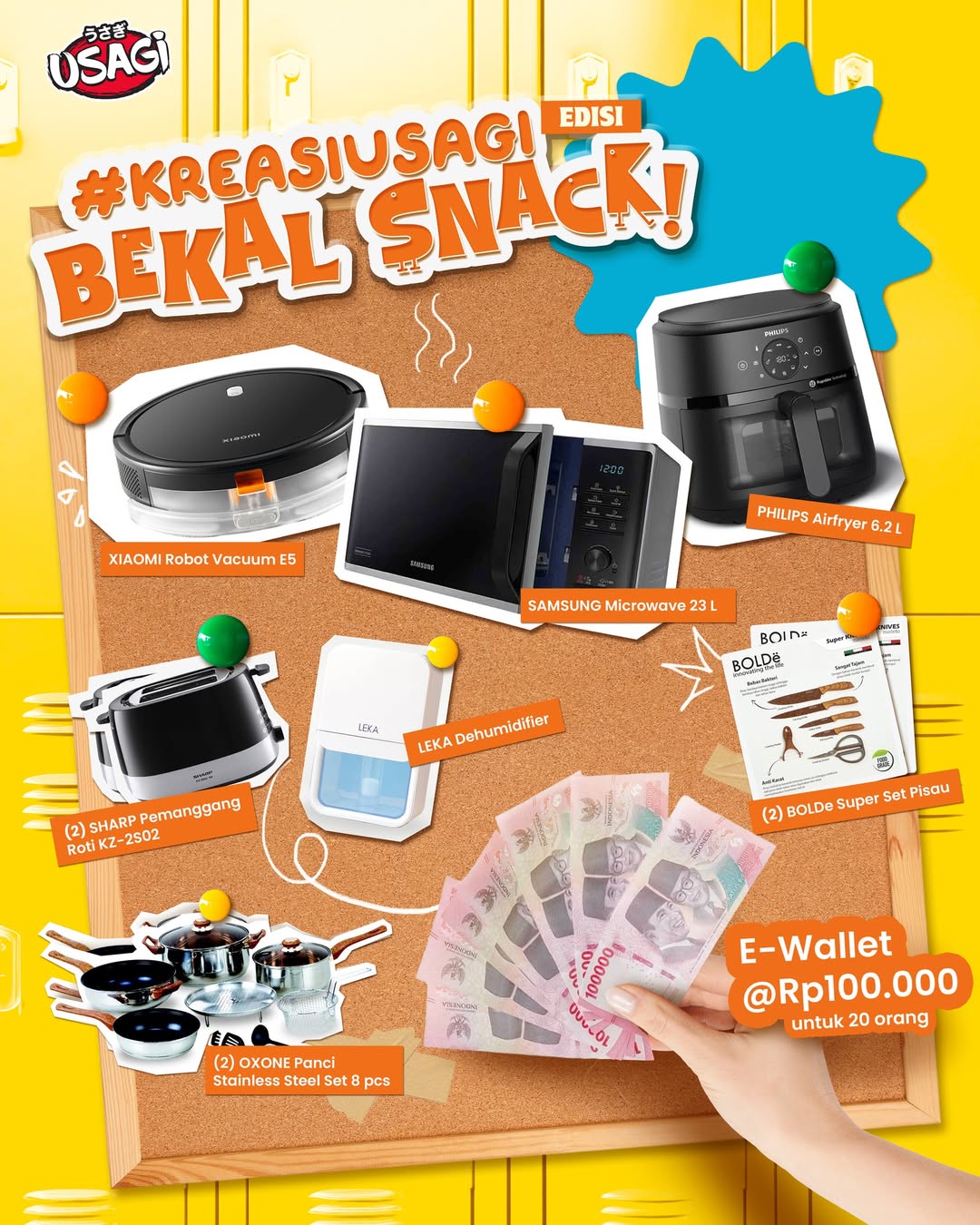 Lomba Kreasi Usagi Bekal Snack Berhadiah Total Jutaan Rupiah