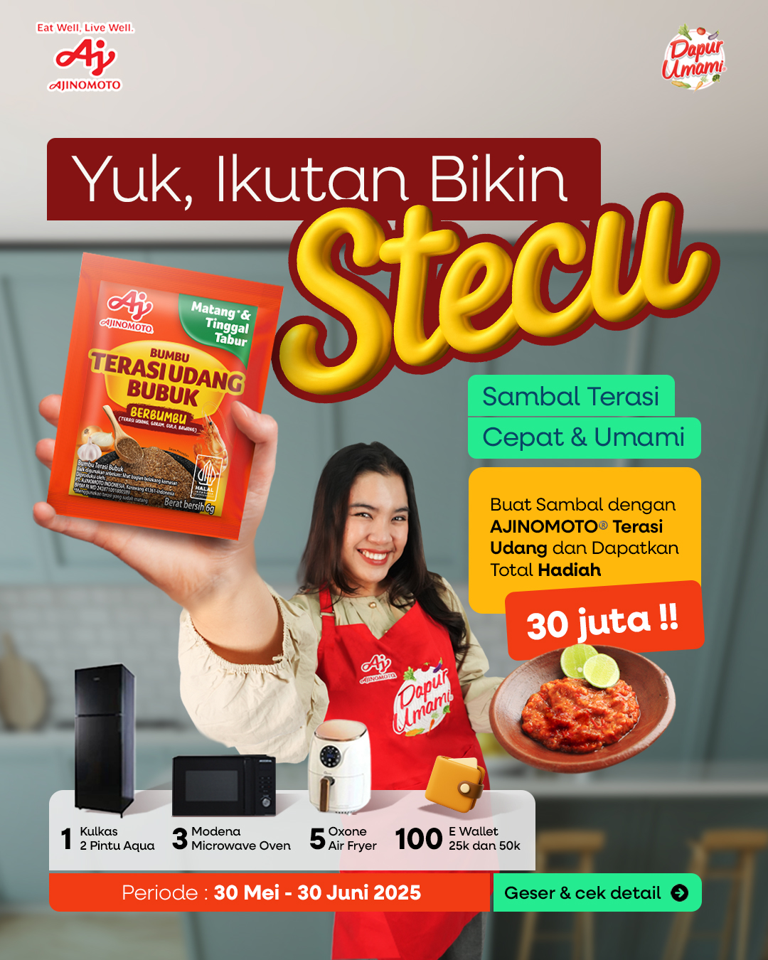 Lomba Masak Sambal Terasi STECU Berhadiah Total 30 Juta