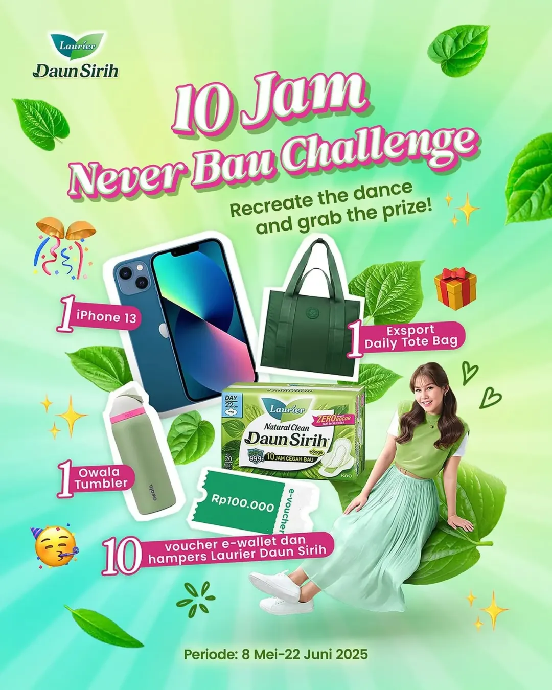 Lomba Video 10 Jam Never Bau Challenge Behadiah iPhone 13