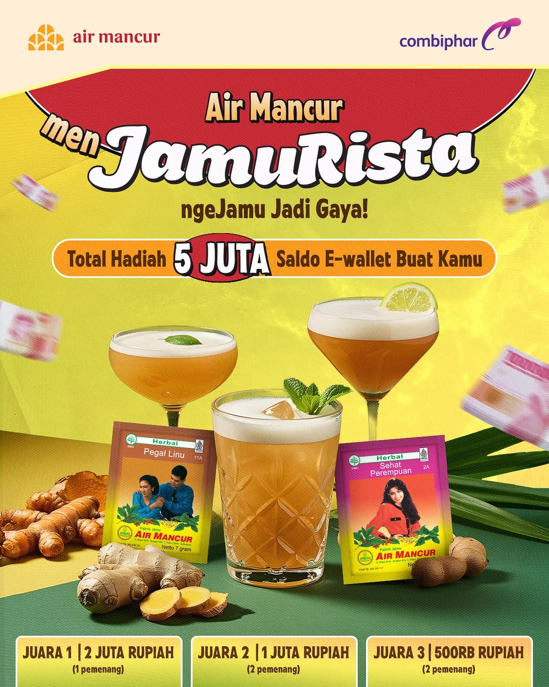 Lomba Video Racikan Jamu Berhadiah E-Wallet Total 5 Juta Rupiah