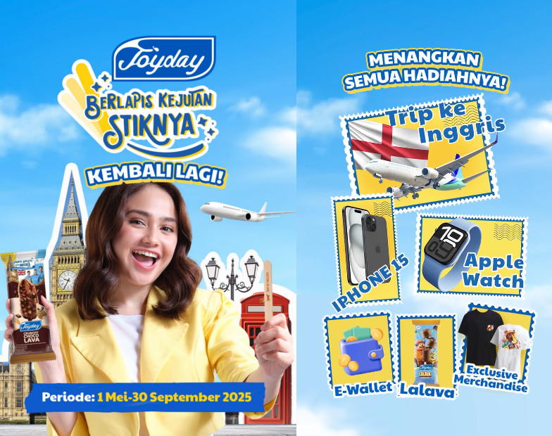 Promo Stik Es Krim Joyday 2025 Berhadiah Trip ke Inggris, iPhone 15