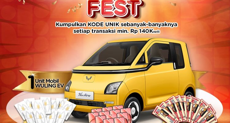 Undian Hokben Oishii Lucky Fest Berhadiah Mobil Listrik Air EV