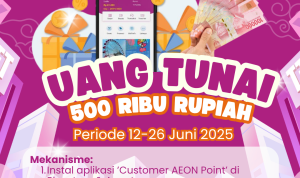 Instal Aplikasi Customer AEON Point Dapatkan Uang Tunai 500K