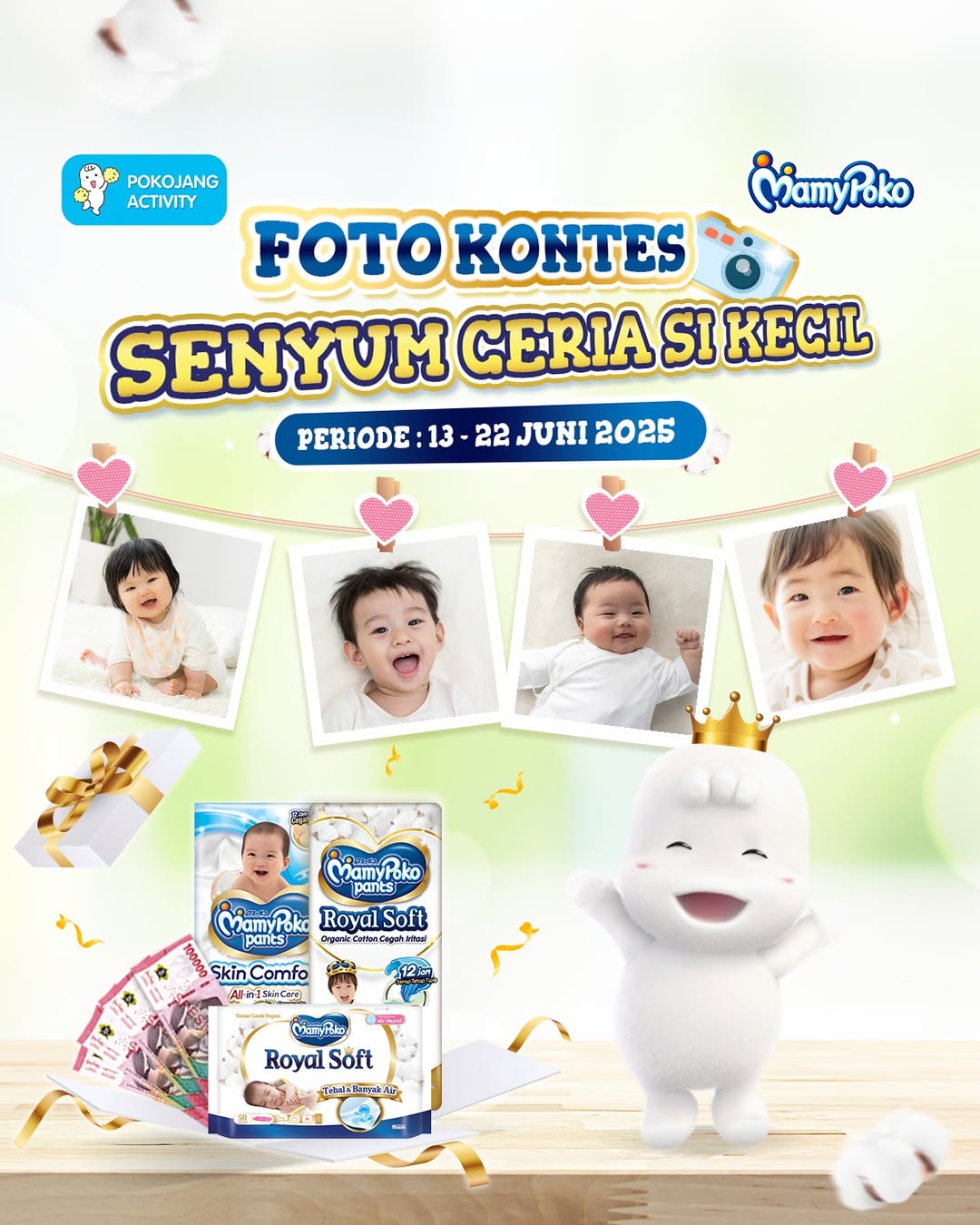 Lomba Foto Bayi Senyum Ceria Si Kecil Berhadiah Uang & Produk