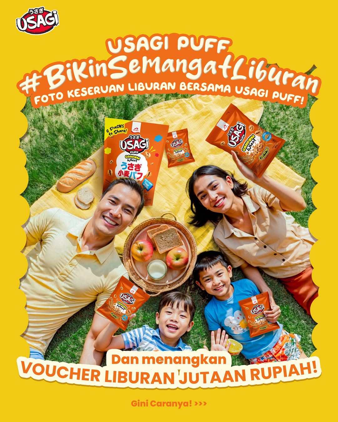 Lomba Foto Usagi Puff Berhadiah Voucher Liburan Total 10 Juta