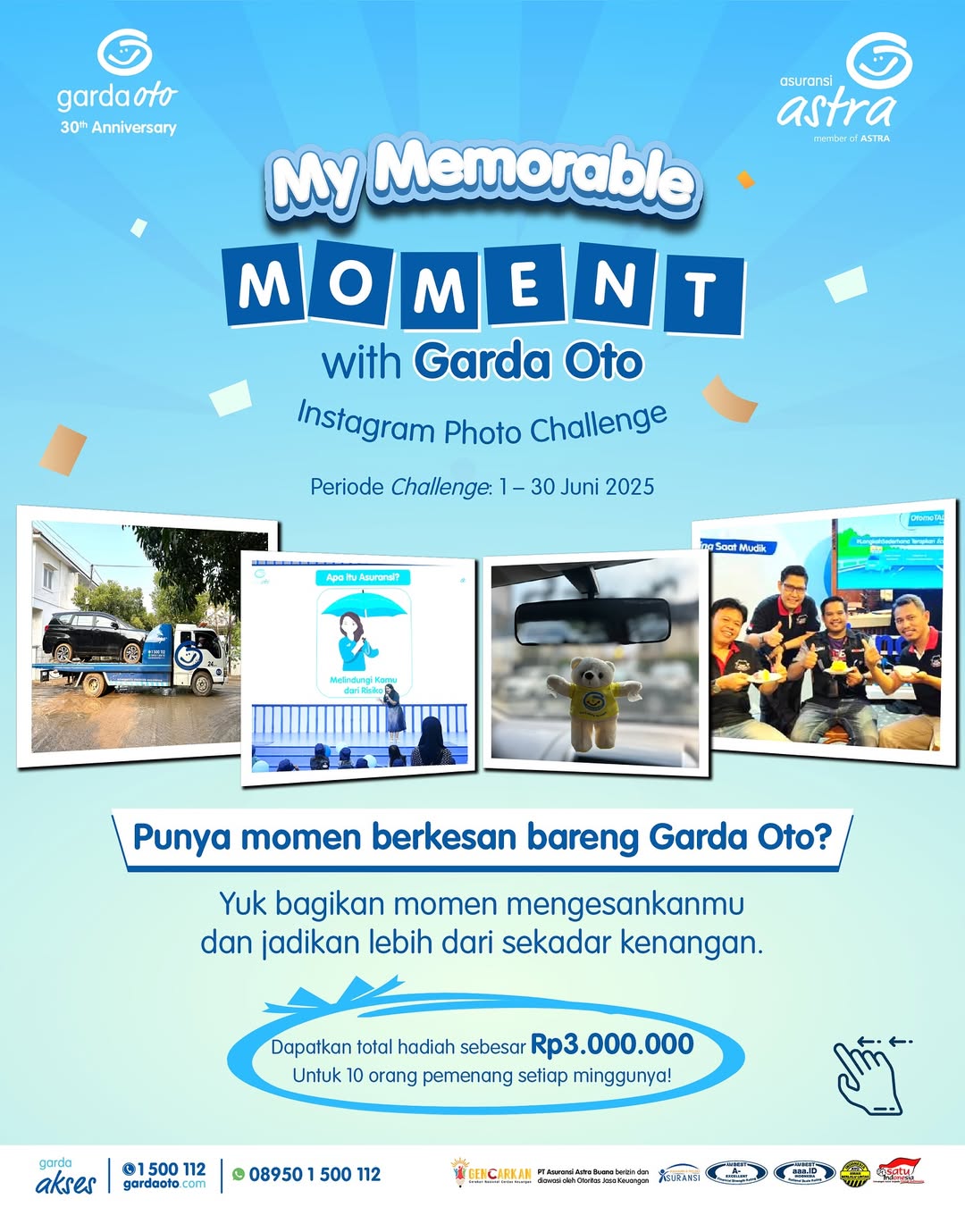 Lomba My Memorable Moment Garda Oto Berhadiah Total 3 Juta