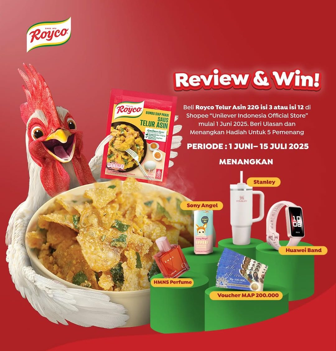 Lomba Review Royco Telur Asin Berhadiah Huawei Band