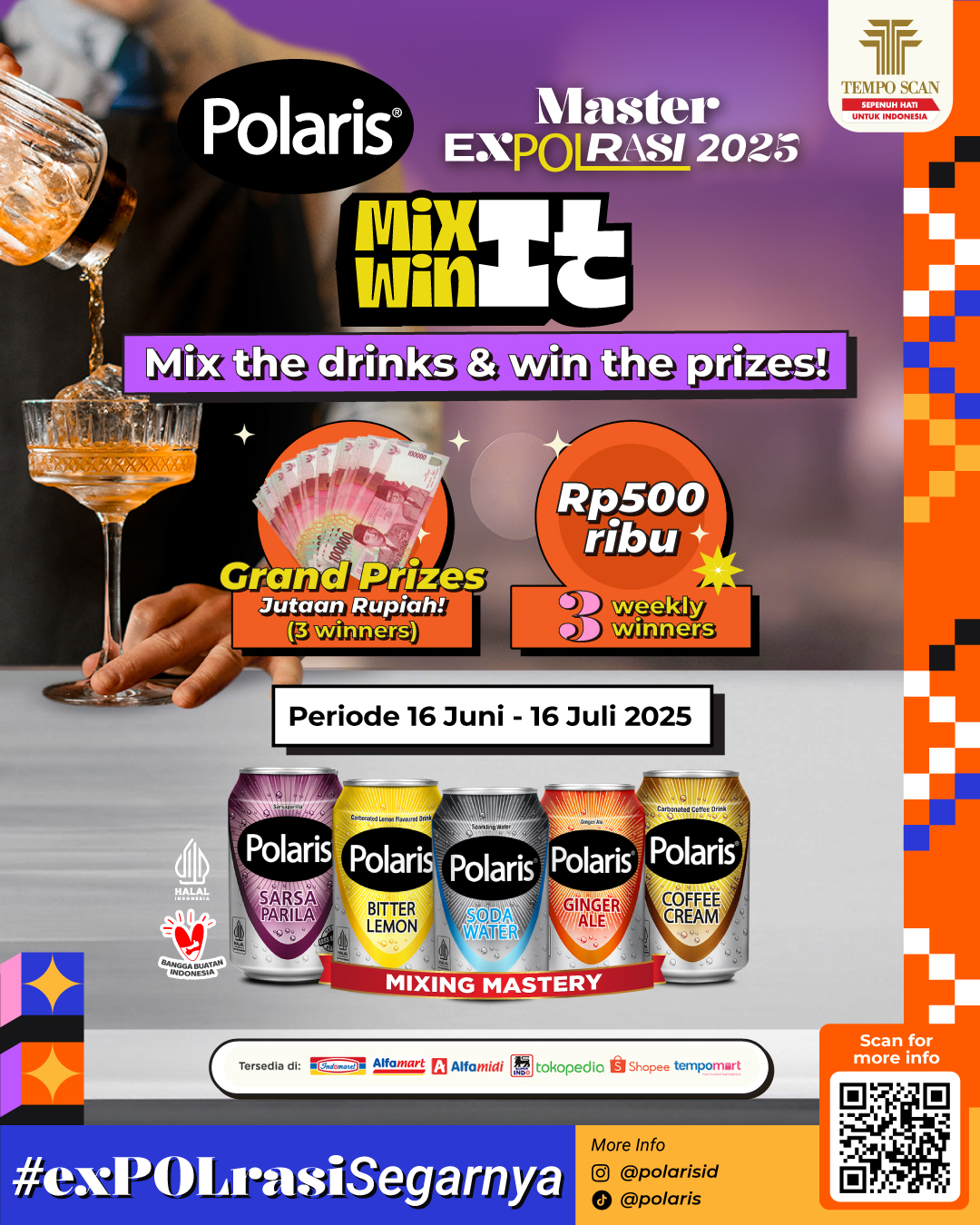 Lomba Video Mix It Win It Polaris Berhadiah Total 7,5 Juta