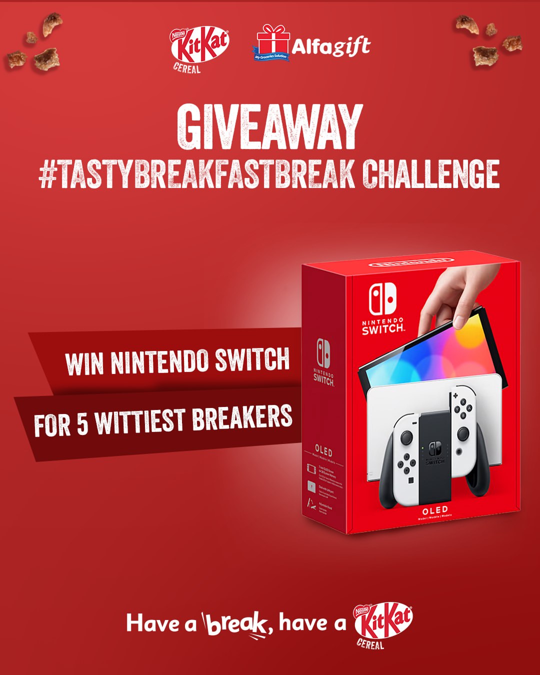 Tasty Breakfast Break Challenge Berhadiah 5 Nintendo Switch