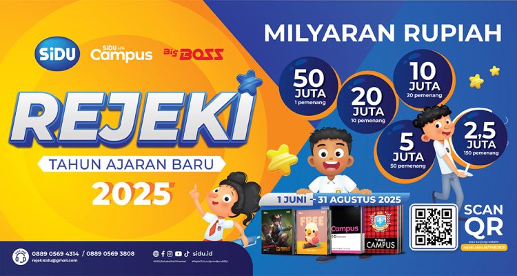 Undian SiDU Rejeki Tahun Ajaran Baru 2025 Total Hadiah Miliaran