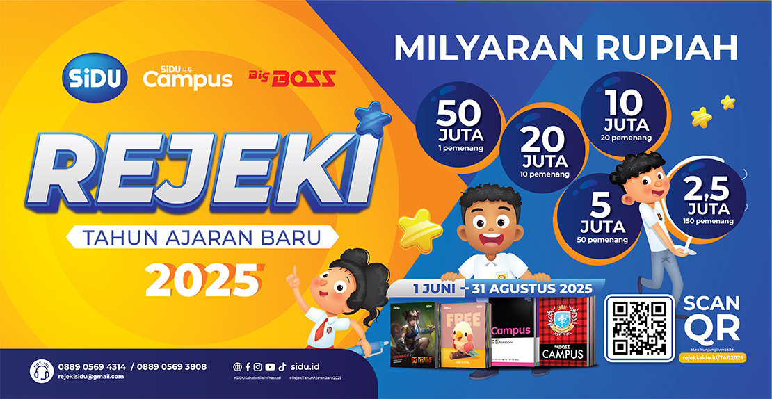 Undian SiDU Rejeki Tahun Ajaran Baru 2025 Total Hadiah Miliaran