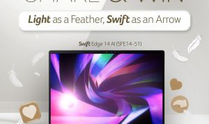 Giveaway Share & Win Acer Swift Edge 14 AI Hadiah Total 15 Juta