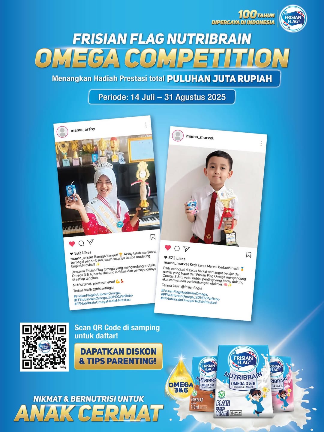 Lomba Frisian FLag Nutribrain Omega Berhadiah Total 30 Juta