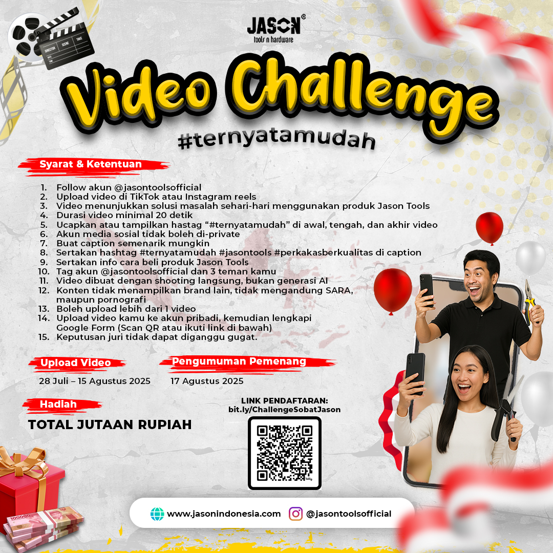 Lomba Video Jason Tools Ternyata Mudah Berhadiah Jutaan Rupiah