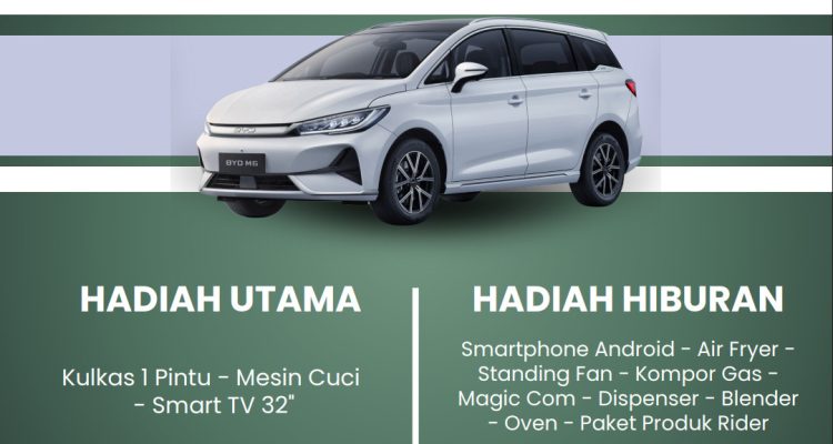UNDIAN RIDER SPECIAL 70TH BERHADIAH MOBIL LISTRIK