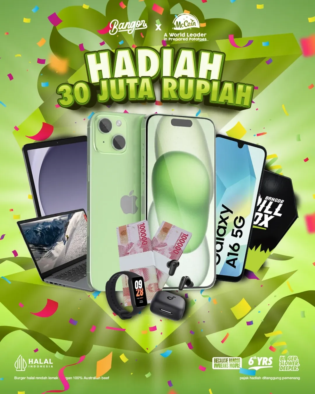 Undian Struk Bangor x McCain Hadiah Total 30 Juta Rupiah