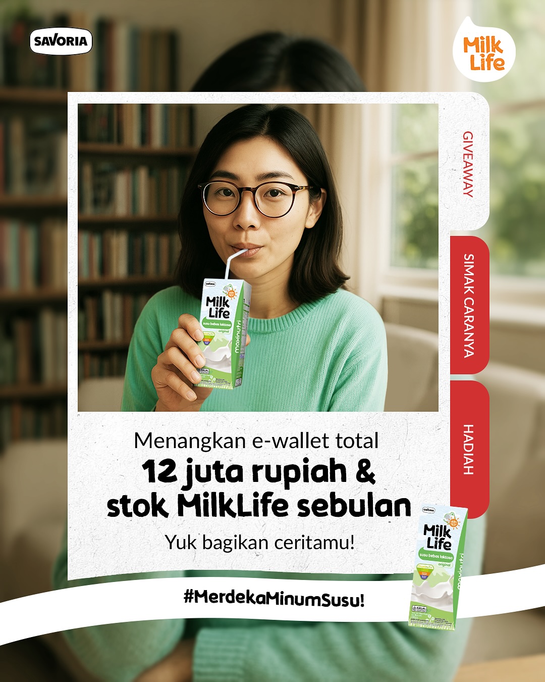 Challenge Merdeka Minum Susu Berhadiah Total 12 Juta + Produk