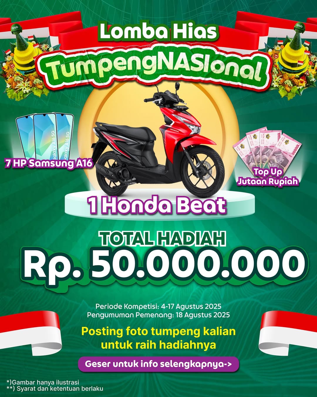 Lomba Kreasi Tumpeng NASIonal Berhadiah Total 50 Juta Rupiah