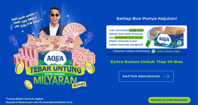 Promo AQUA Tebar Untung Total Hadiah Milyaran Rupiah