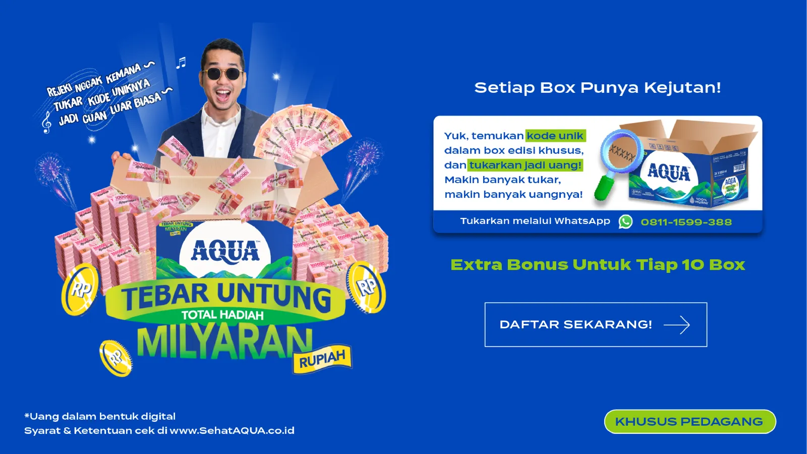 Promo AQUA Tebar Untung Total Hadiah Milyaran Rupiah