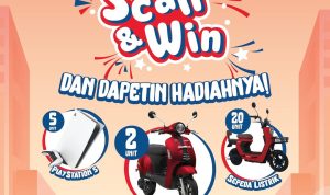 Promo OKKY Scan & Win Berhadiah Motor Listrik, PS5, dll